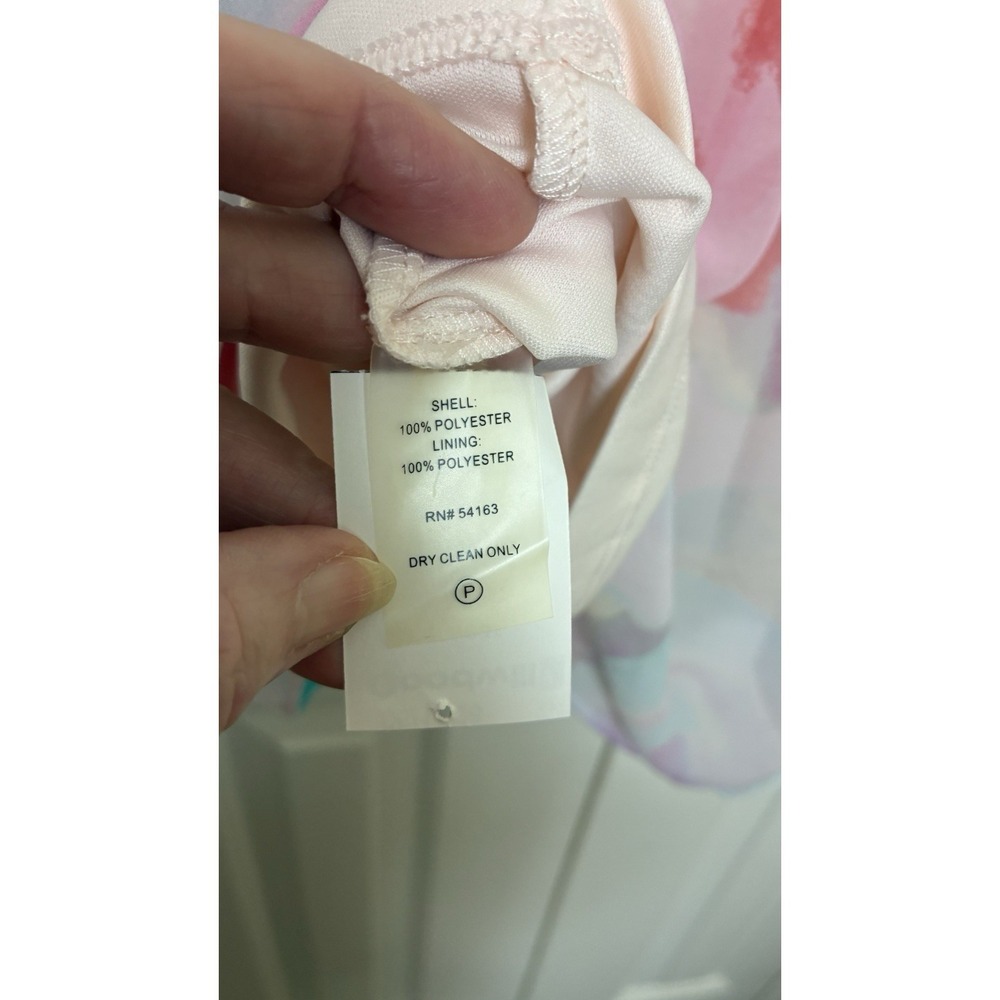 Calvin Klein Women's Printed Trapeze Dress (6, Blush Multi) - Picture 5 of 6